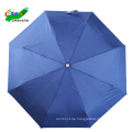 3-fach einfarbig hellblau winddichter Amazon leichter Regenschirm